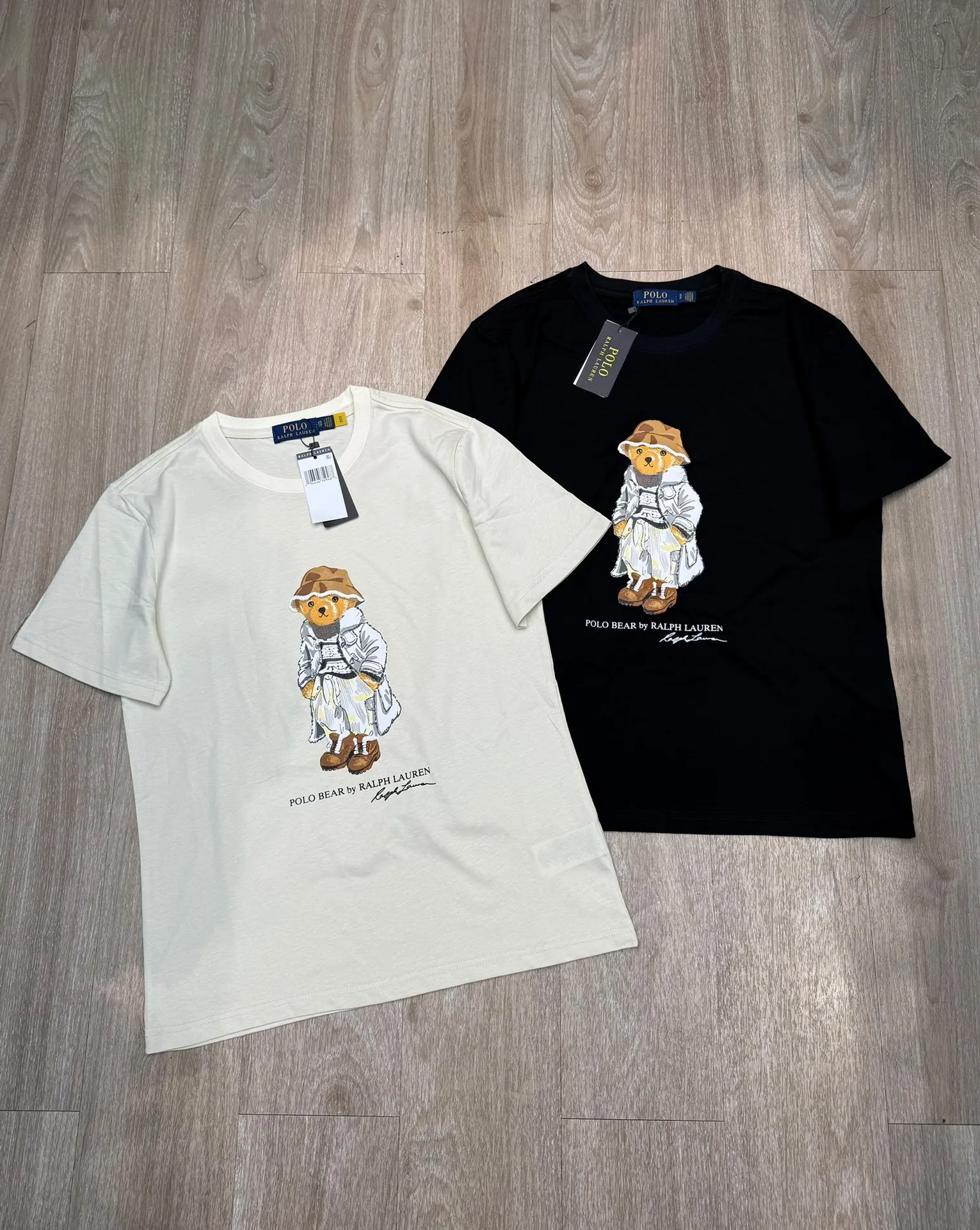 🅿️138 L31 #Ralph Lauren Ralph Lauren•New bear print round neck T-shirt ✅✅✅Ready stock Focus on quality Feel free to compare Size: XS S M L Color: Apricot Black